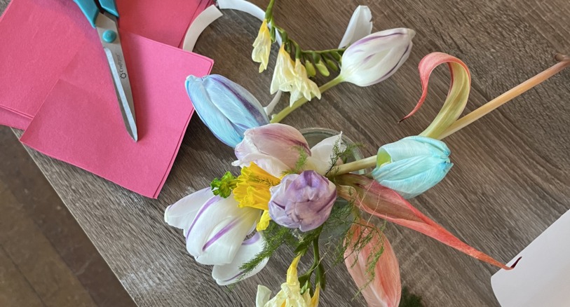 spring crafts with flowers