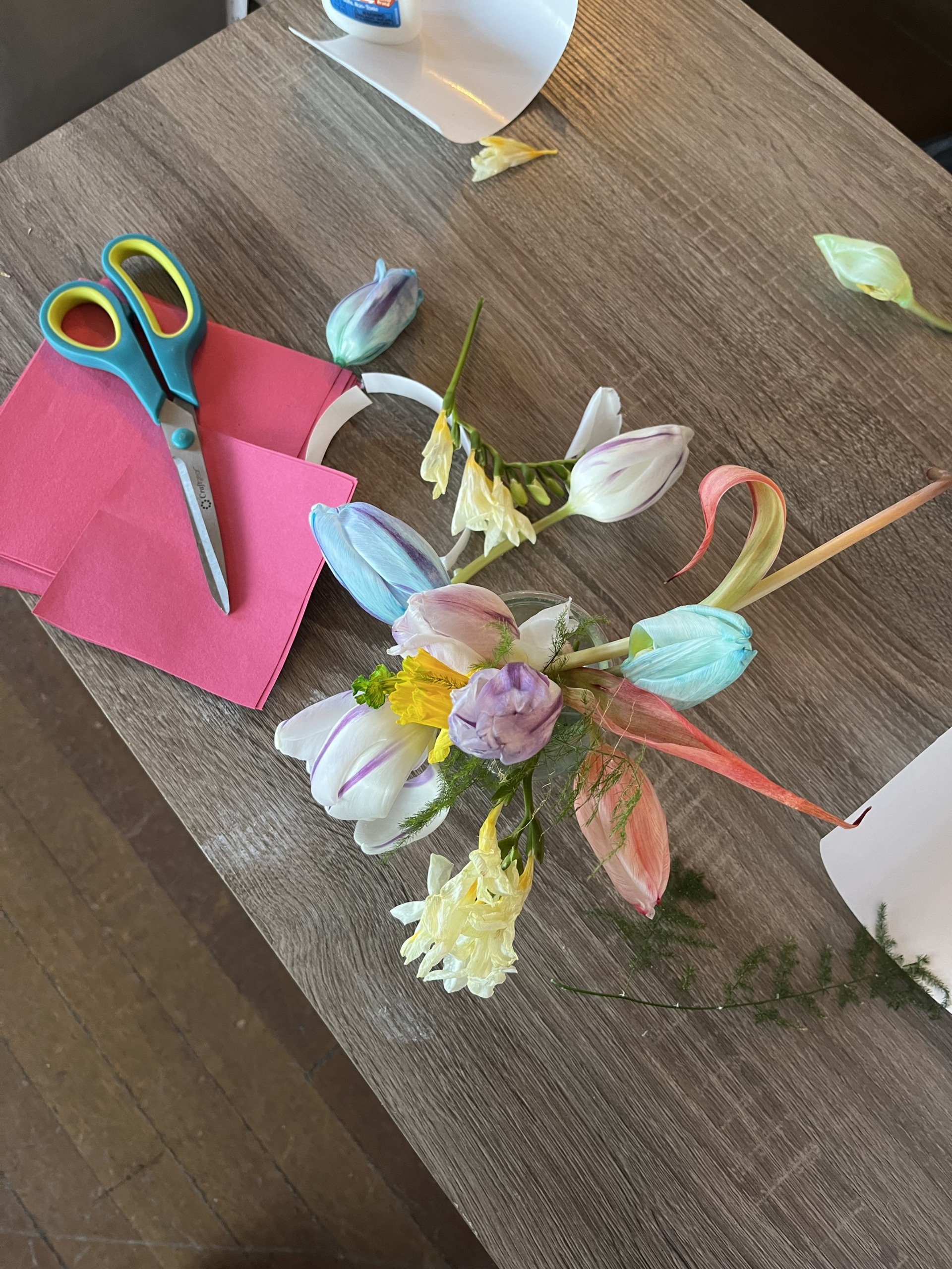 spring crafts with flowers